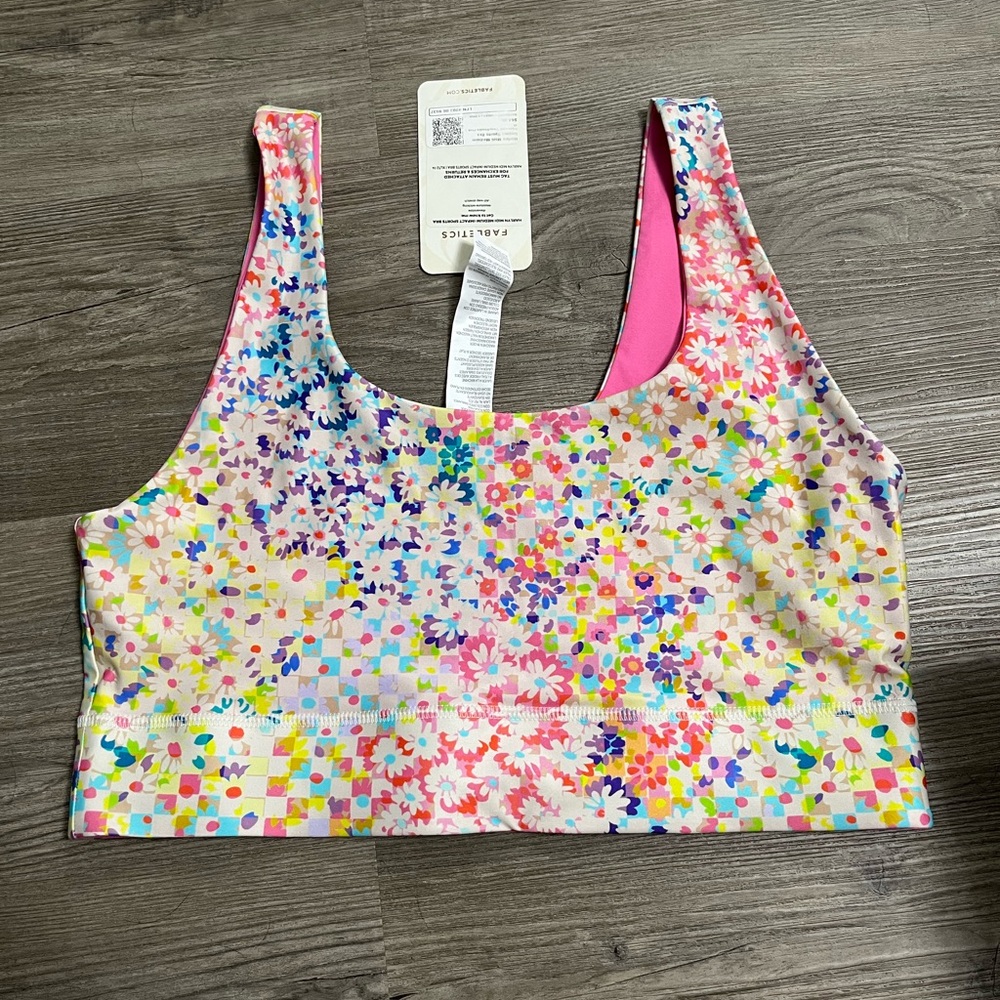 NWT Fabletics midi Medium impact Sports bra XL